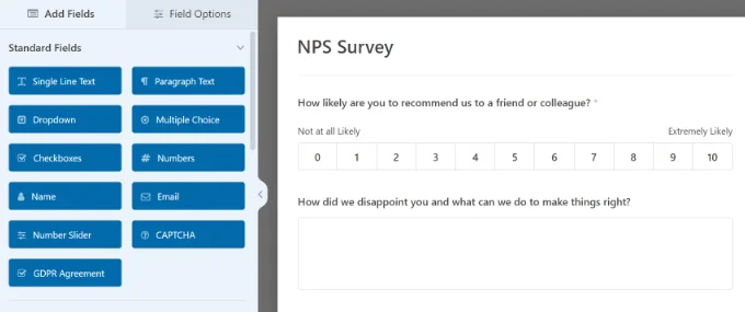 編輯您的 NPS 調查