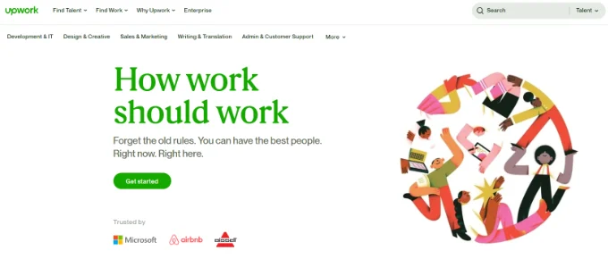 Upwork WordPress開發者招聘網站