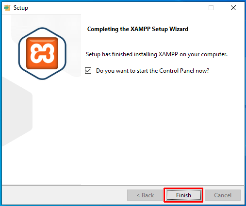 Completing XAMPP Setup