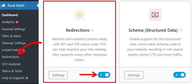 Enabling Redirections Module