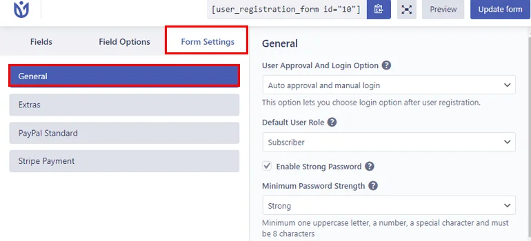 General Settings