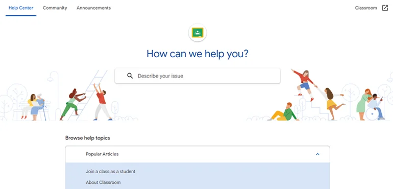 Google Classroom Help Center