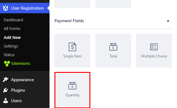 Quantity Field