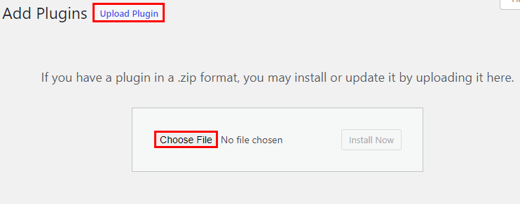 Upload and Choose File